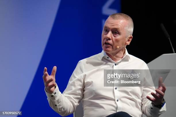 Willie Walsh, director general of the International Air Transport Association , during a panel session at the International Air Transport Association...