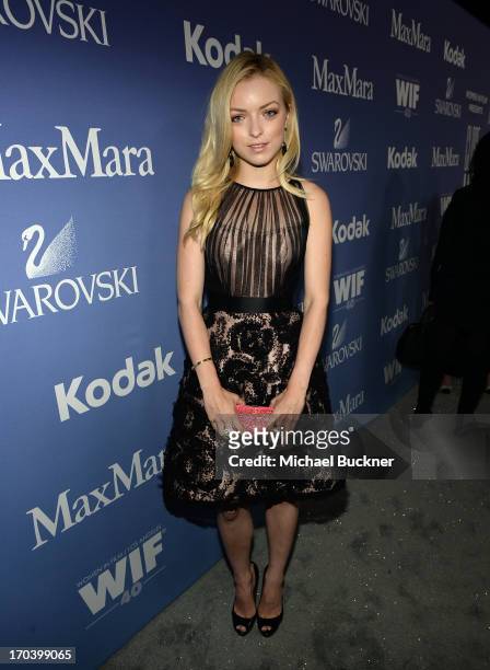 Actress Francesca Eastwood attends Women In Film's 2013 Crystal + Lucy Awards at The Beverly Hilton Hotel on June 12, 2013 in Beverly Hills,...