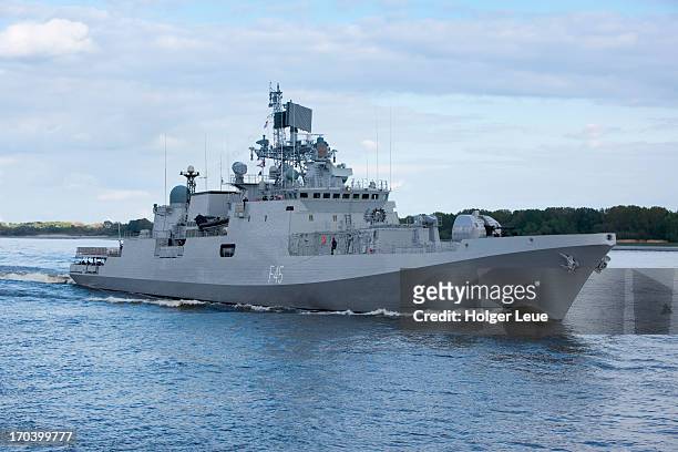 warship of indian navy - indian navy stock pictures, royalty-free photos & images