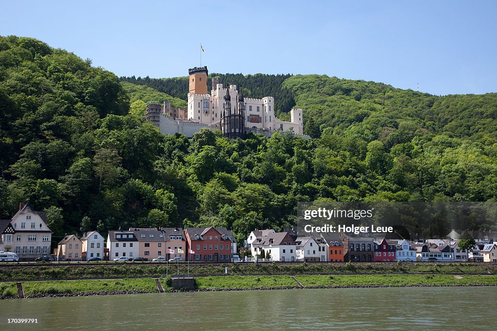 Schloss Stolzenfels castle on Rhine river