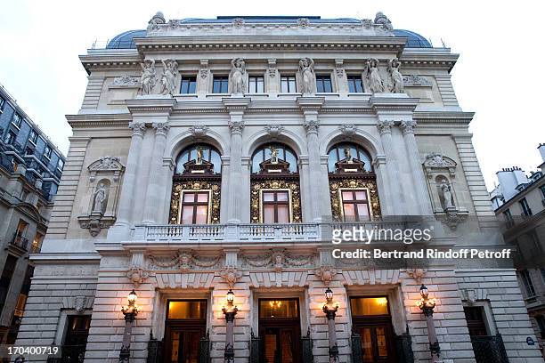 Details of the Opera Comique. 'World Monuments Fund Europe' private reception at the 'Foyer de l'Opera Comique' honoring the donors at the end of its...