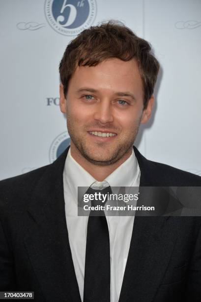 Actor Oliver Ackland attends the Australians In Film and Heath Ledger Scholarship Host 5th Anniversary Benefit Dinner on June 12, 2013 in Los...