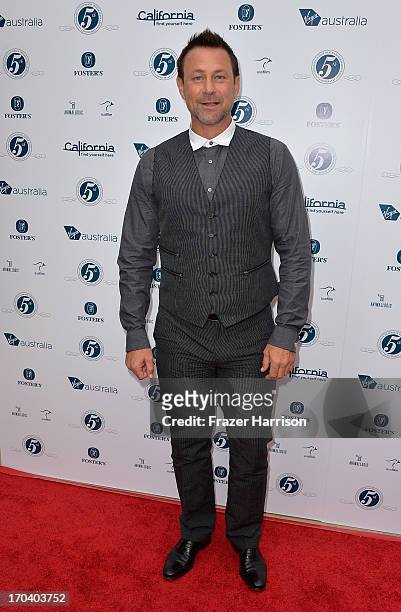 Actor Grant Bowler attends the Australians In Film and Heath Ledger Scholarship Host 5th Anniversary Benefit Dinner on June 12, 2013 in Los Angeles,...