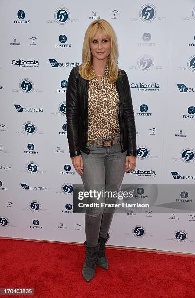 Actress Bonnie Somerville attends the Australians In Film and Heath Ledger Scholarship Host 5th Anniversary Benefit Dinner on June 12, 2013 in Los...