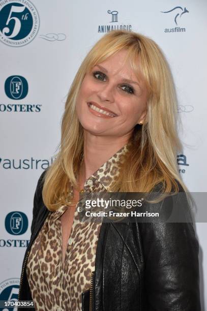 Actress Bonnie Somerville attends the Australians In Film and Heath Ledger Scholarship Host 5th Anniversary Benefit Dinner on June 12, 2013 in Los...