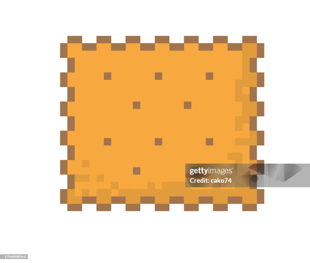 Cracker Biscuit pixel iilustration