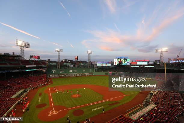 General view of Fenway Park before a game between the Tampa Bay Rays and the Boston Red Sox on September 26, 2023 in Boston, Massachusetts.