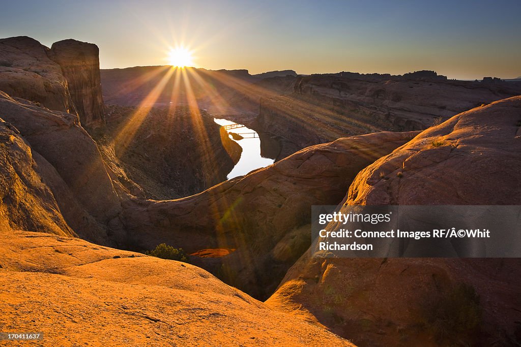 Canyon Sun Rising Sun Rising Over Canyon Rock Formations High-Res Stock Photo - Getty Images