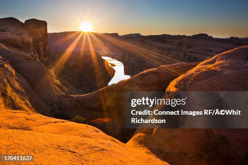 Canyon Rising Sun Rising Over Canyon Rock Formations High-Res Stock Photo - Getty Images