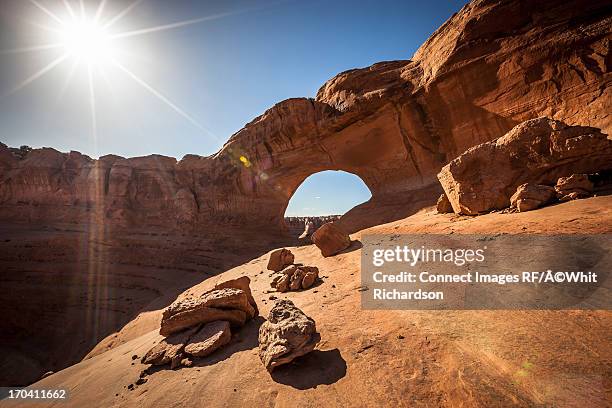 rock formations in dry desert landscape - crag stock pictures, royalty-free photos & images