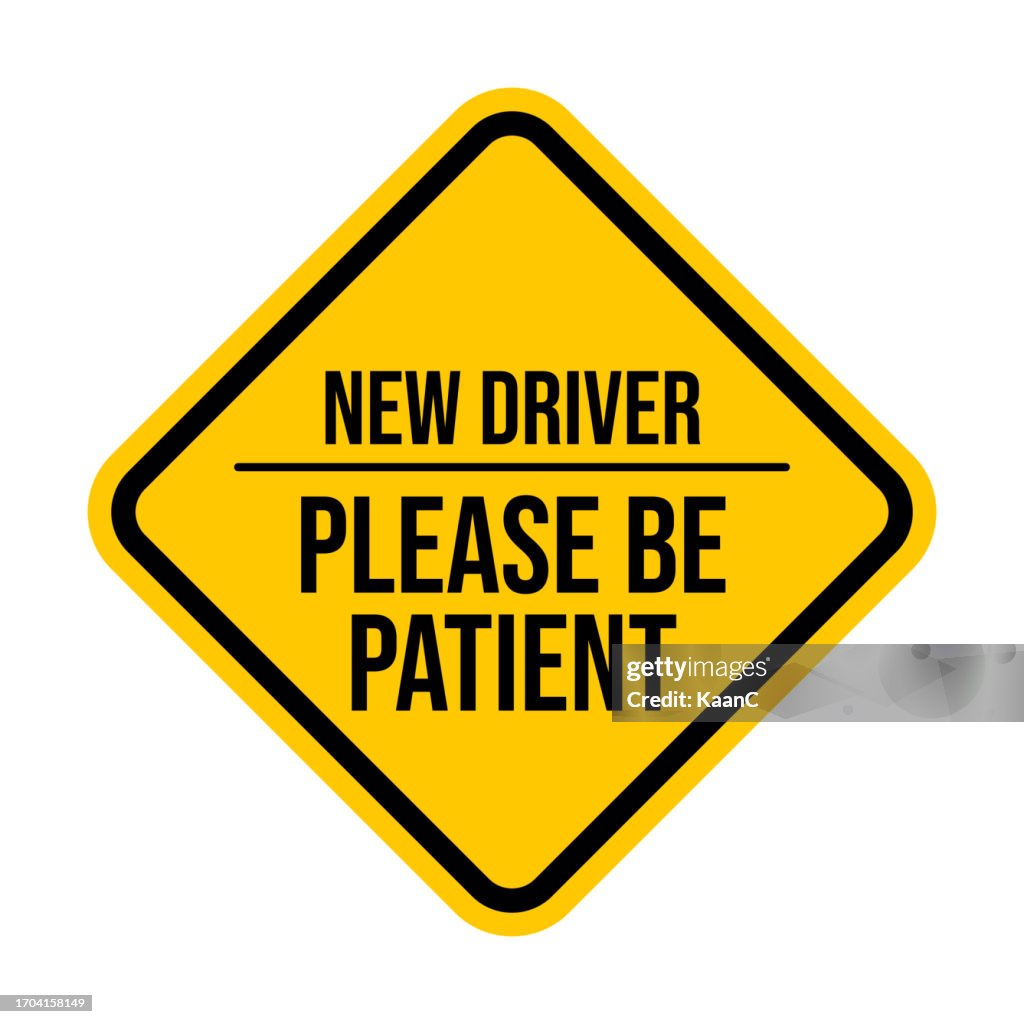 First Time Driver Sticker Please Be Patient New Driver Safety Stickers Car Signs Stickers For The ...