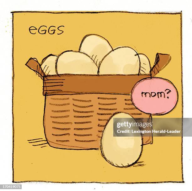 Dpi Chris Ware illustration of eggs.