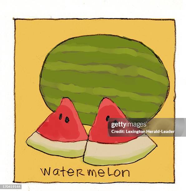 Dpi Chris Ware illustration of watermelon.