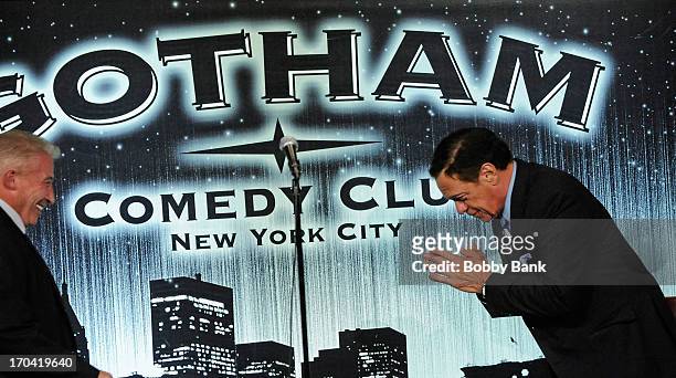 Jeff Norris and Joe Piscopo attends Laughter Saves Lives Comedy Night to Benefit The Tribute 9/11 Visitor Center at Gotham Comedy Club on June 12,...