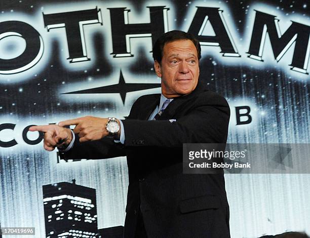Joe Piscopo hosts Laughter Saves Lives Comedy Night to Benefit The Tribute 9/11 Visitor Center at Gotham Comedy Club on June 12, 2013 in New York...