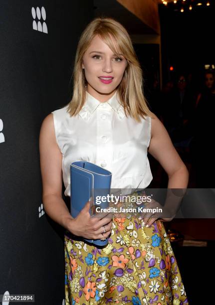 Actress Dianna Agron attends the new Myspace launch event at the El Rey Theatre on June 12, 2013 in Los Angeles, California