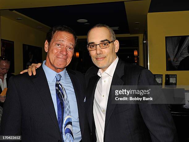 Joe Piscopo and Christopher Mazzilli of Gotham Comedy Club attends Laughter Saves Lives Comedy Night to Benefit The Tribute 9/11 Visitor Center at...