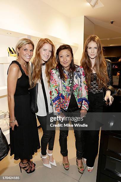 Britton Simons, Emma Rubenstein, Barbara Bui and Kaitlyn Rubenstein attend designer Barbara Bui celebrates first West Coast visit at her Rodeo Drive...