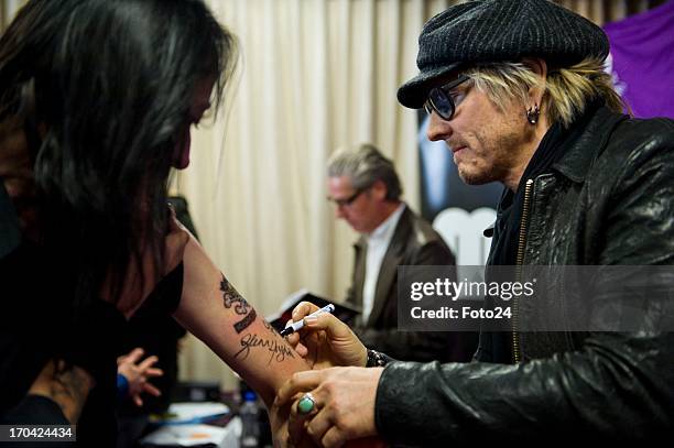 Matt Sorum at the Jacaranda FM studios on June 12 in Johannesburg, South Africa. Kings of Chaos performed in Cape Town on June 8, 2013 and are set to...