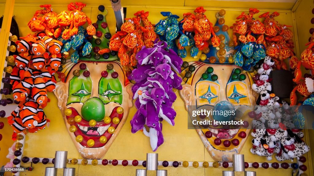 Funfare A Stall At A Funfare With Soft Toys As Prizes High-Res Stock Photo ...
