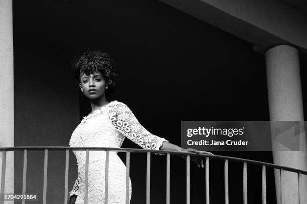 Singer, rapper, songwriter, and record producer Marian Azeb Mereba is photographed for Kotton Records on November 12, 2013 in Los Angeles, California.