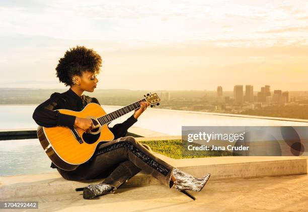 Singer, rapper, songwriter, and record producer Marian Azeb Mereba is photographed for Kotton Records on November 12, 2013 in Los Angeles, California.