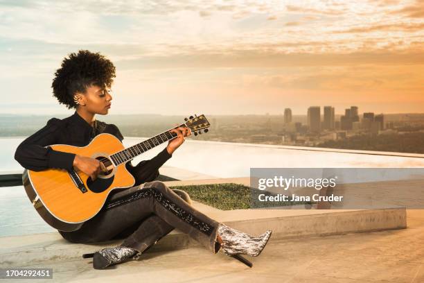 Singer, rapper, songwriter, and record producer Marian Azeb Mereba is photographed for Kotton Records on November 12, 2013 in Los Angeles, California.