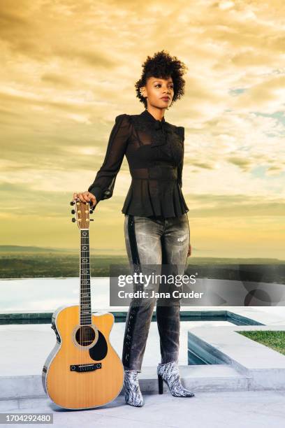 Singer, rapper, songwriter, and record producer Marian Azeb Mereba is photographed for Kotton Records on November 12, 2013 in Los Angeles, California.