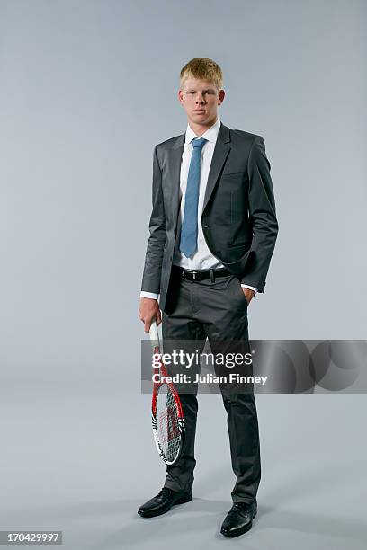 Tennis player Kyle Edmund is photographed on May 21, 2013 in London, England.