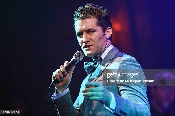 Singer/actor Matthew Morrison performs at The Sayers Club on June 12, 2013 in Hollywood, California.