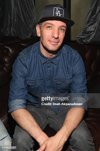 Singer JC Chasez attends Matthew Morrison's performance at The Sayers Club on June 12, 2013 in Hollywood, California.
