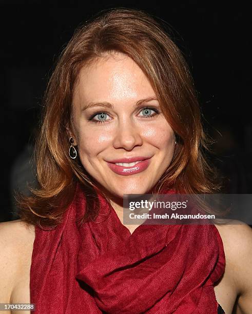 Actress Maitland Ward attends Matthew Morrison's performance at The Sayers Club on June 12, 2013 in Hollywood, California.