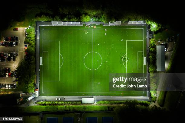 football aerial - coworkers having fun stock pictures, royalty-free photos & images