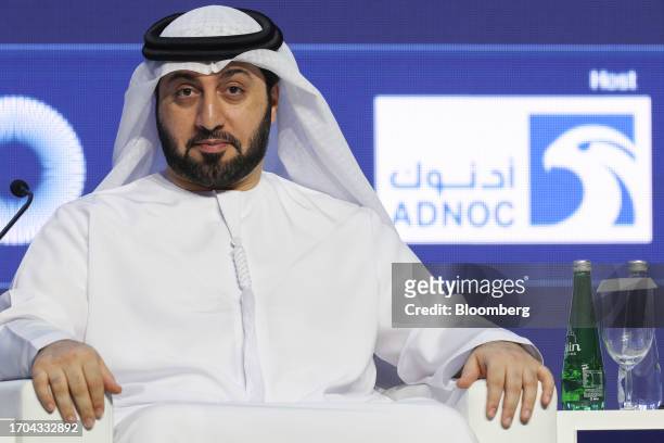 Ahmed Mohamed Alebri, chief executive officer of ADNOC Gas Plc, during a panel session on day two of the Abu Dhabi International Petroleum Exhibition...
