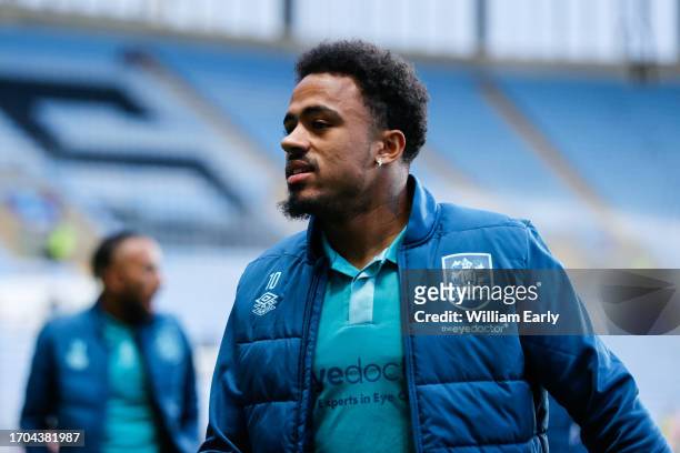 Josh Koroma of Huddersfield Town during the Sky Bet Championship match between Coventry City and Huddersfield Town at The Coventry Building Society...
