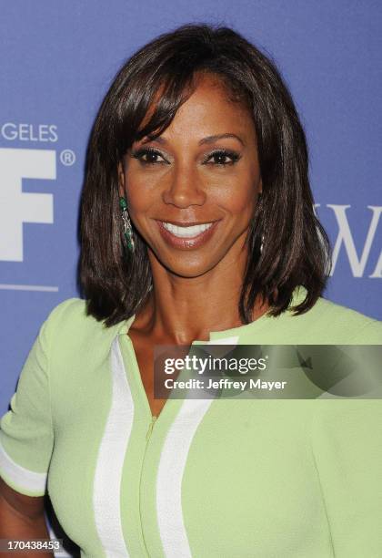 Actress Holly Robinson Peete attends Women In Film's 2013 Crystal + Lucy Awards at The Beverly Hilton Hotel on June 12, 2013 in Beverly Hills,...