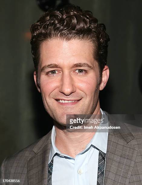 Singer/actor Matthew Morrison poses backstage after his performance at The Sayers Club on June 12, 2013 in Hollywood, California.