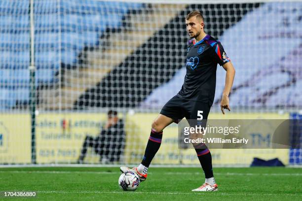 Michal Helik of Huddersfield Town during the Sky Bet Championship match between Coventry City and Huddersfield Town at The Coventry Building Society...