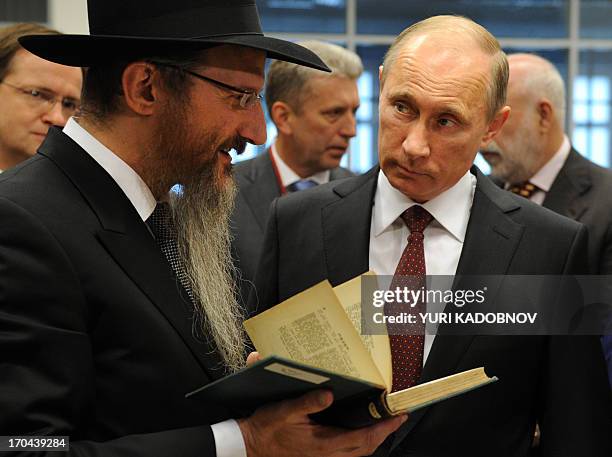 Putin With Rabbis Berel Lazar Photos and Premium High Res Pictures - Getty Images