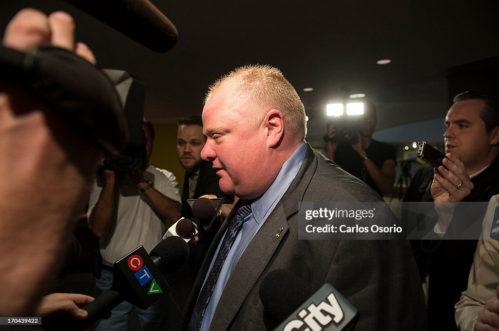Mayor Rob Ford Reacts To News Of Police Raids