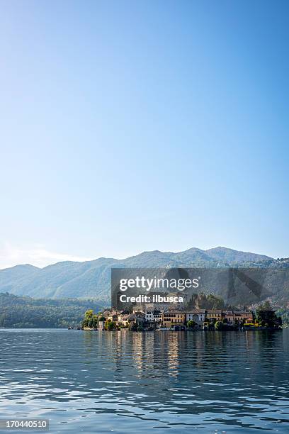 orta san giulio island - lake orta stock pictures, royalty-free photos & images