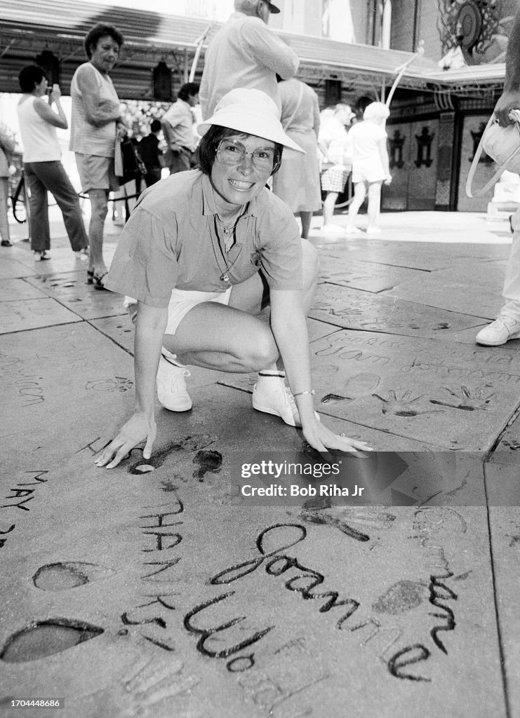 Visitor at Chinese Theatre Hollywood