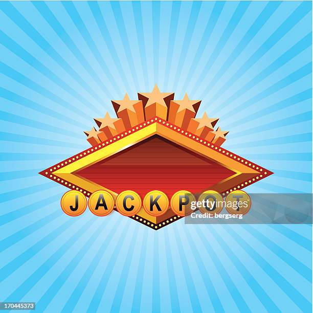 casino sign "jackpot" - poker wallpaper stock illustrations