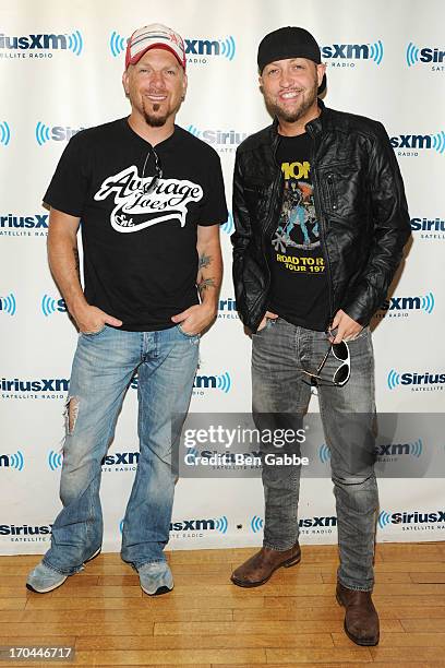 Chris Lucas and Preston Brust of Locash Cowboys visit the SiriusXM Studios on June 13, 2013 in New York City.