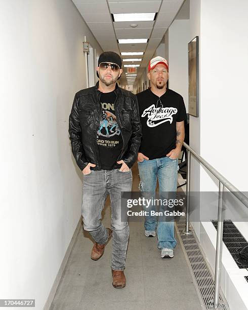 Preston Brust and Chris Lucas of Locash Cowboys visit the SiriusXM Studios on June 13, 2013 in New York City.