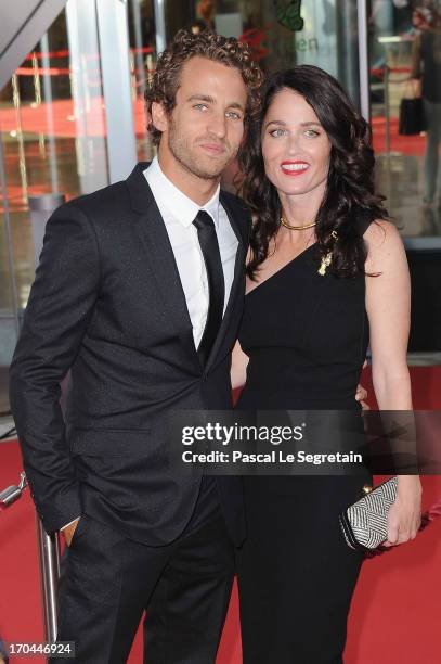 Robin Tunney and Nicky Marmet attend the closing ceremony of the 53rd Monte Carlo TV Festival on June 13, 2013 in Monte-Carlo, Monaco.