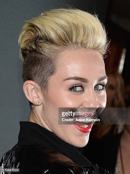 Miley Cyrus attends the New Myspace launch event on June 12, 2013 in Los Angeles, California.