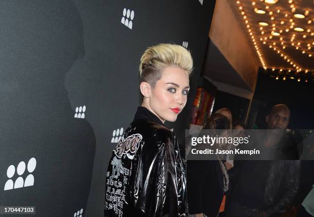 Miley Cyrus attends the New Myspace launch event on June 12, 2013 in Los Angeles, California.