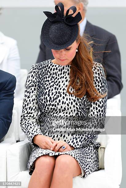 Catherine, Duchess of Cambridge attends the naming ceremony for the new Princess Cruises ship 'Royal Princess' on June 13, 2013 in Southampton,...