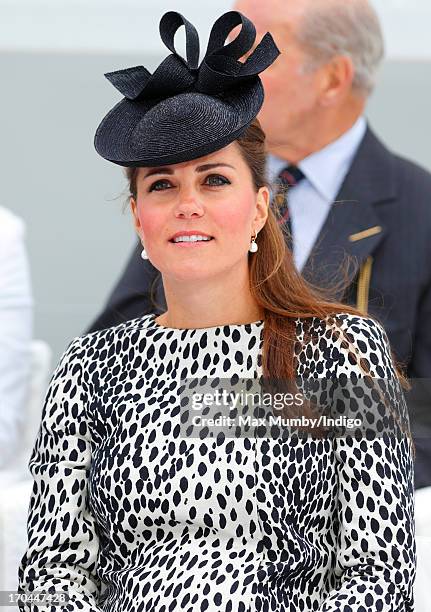 Catherine, Duchess of Cambridge attends the naming ceremony for the new Princess Cruises ship 'Royal Princess' on June 13, 2013 in Southampton,...